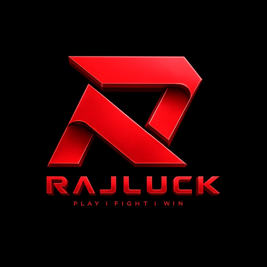 RajLuck Game official homepage with secure login, APK download, and online gaming platform interface.